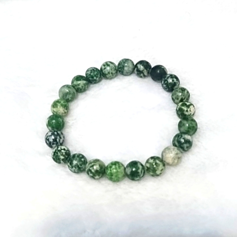 Handmade - Tree Agate Gemstone Bracelet